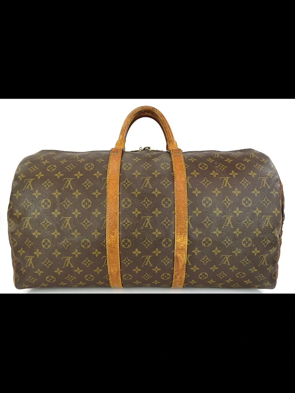 Louis Vuitton Monogram Canvas Duffel with Vachetta Trim